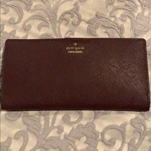 Kate Spade large slim bifold wallet EUC